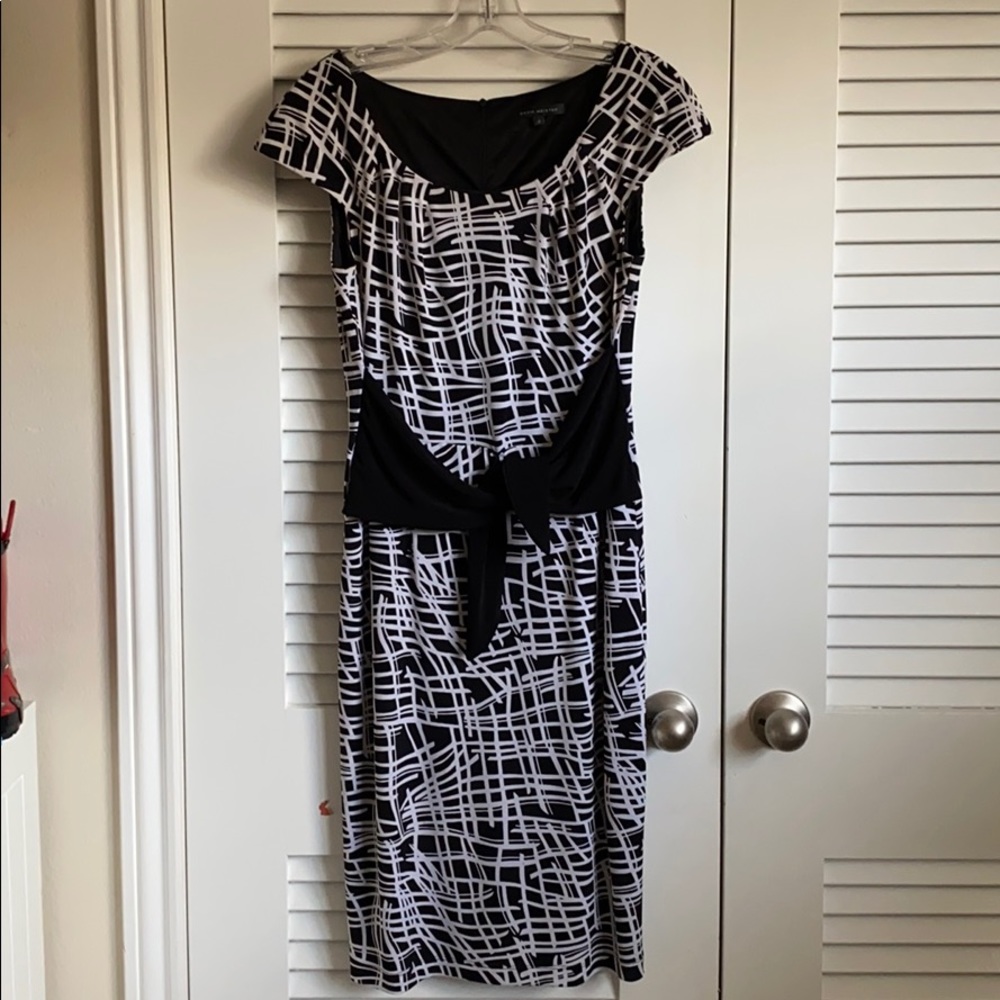Black & White knee-length cocktail dress